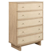 Kailani - 5-Drawer Bedroom Chest Of Drawers - Beige Oak - JaxCo Furniture