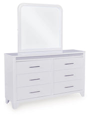 Jarlee - White - Dresser And Mirror - JaxCo Furniture