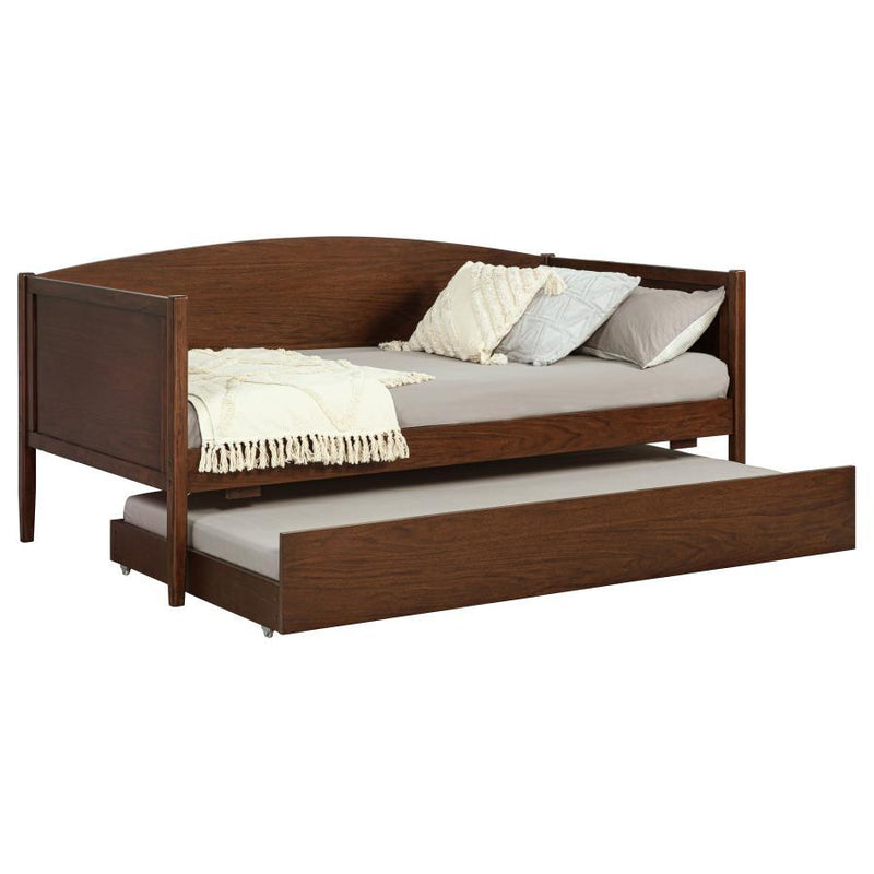Bozeman - Wood Twin Daybed With Trundle - Medium Walnut - JaxCo Furniture
