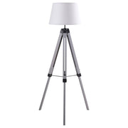 Dayton - Empire Shade Metal Tripod Floor Lamp - Gray - JaxCo Furniture