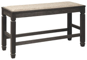 Tyler - Antique Black - DBL Counter UPH Bench - JaxCo Furniture