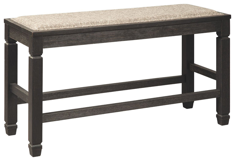 Tyler - Antique Black - DBL Counter UPH Bench - JaxCo Furniture
