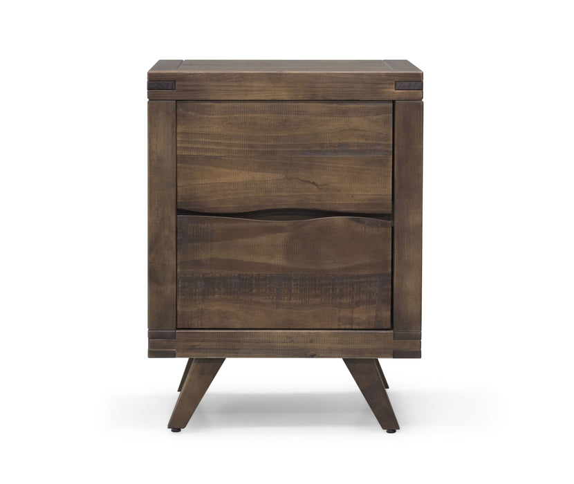 Pasco - Nightstand With Glides - Dark Brown - JaxCo Furniture