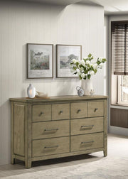 Hazlewood - 6-Drawer Bedroom Dresser Cabinet - Vineyard Oak - JaxCo Furniture