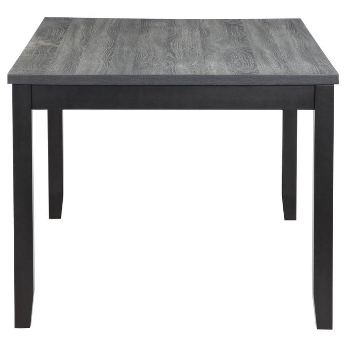 Barlow - 6 Piece Rectangular Dining Table Set - Gray And Black - JaxCo Furniture