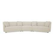 Fraser - 3 Piece Modular Sectional With Slipper - White - JaxCo Furniture