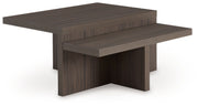 Zendex - Brown - Occasional Table Set (Set of 2) - JaxCo Furniture