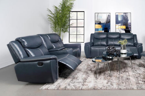 Sloane - Upholstered Reclining Sofa Set - JaxCo Furniture