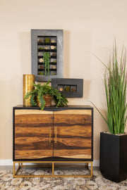 Zara - 2-Door Wood Accent Storage Cabinet - JaxCo Furniture