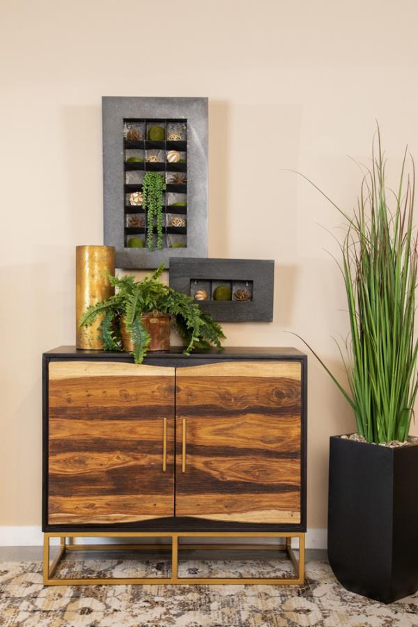 Zara - 2-Door Wood Accent Storage Cabinet - JaxCo Furniture
