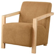 Diego - Upholstered Accent Arm Chair With Wood Arms - JaxCo Furniture