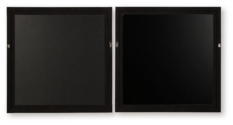 Winbrook - Gray / Tan / Gold Finish - Wall Art Set (Set of 2) - JaxCo Furniture