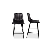 Alibi - Counter Stool (Set of 2) - Matte Black - JaxCo Furniture