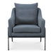 Archer - Accent Chair - Slate Blue Linen Blend - JaxCo Furniture