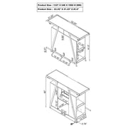 Araceli - Freestanding LED Home Bar Cabinet - White High Gloss - JaxCo Furniture