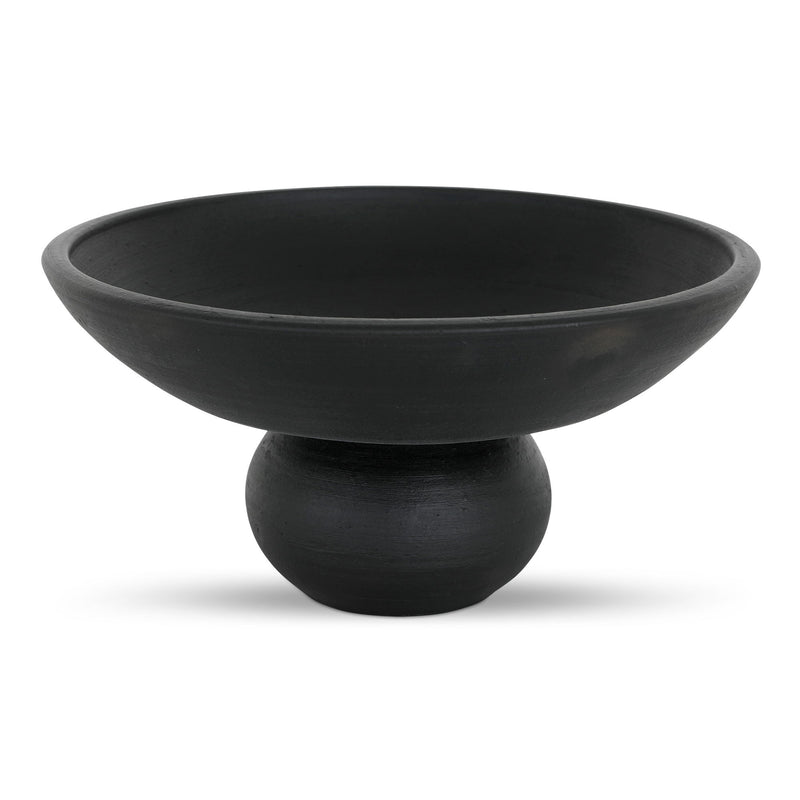 Asha - Decorative Bowl - Black Terracotta - JaxCo Furniture