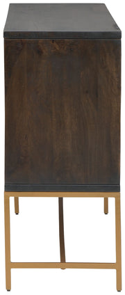 Elinmore - Brown / Gold Finish - Accent Cabinet - JaxCo Furniture