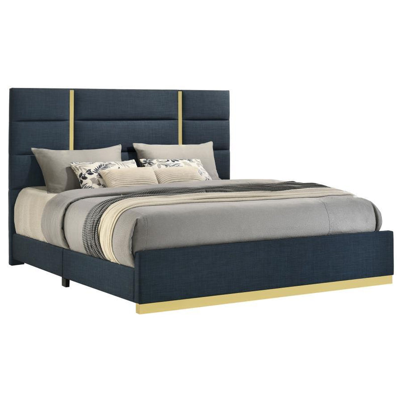 Ines - Fabric Upholstered Panel Bed - JaxCo Furniture