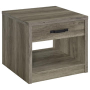 Felix - 1-Drawer Engineered Wood Side End Table - Gray Driftwood - JaxCo Furniture