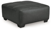 Brixley Pier - Graphite - Oversized Accent Ottoman - JaxCo Furniture