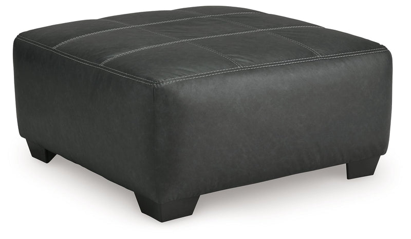 Brixley Pier - Graphite - Oversized Accent Ottoman - JaxCo Furniture
