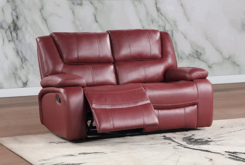 Camila - Upholstered Motion Reclining Loveseat - JaxCo Furniture