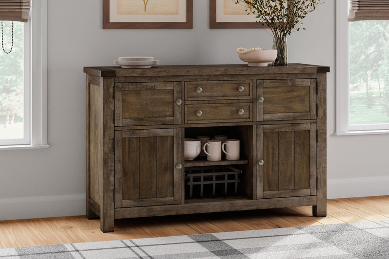 Moriville - Grayish Brown - Dining Room Server - JaxCo Furniture