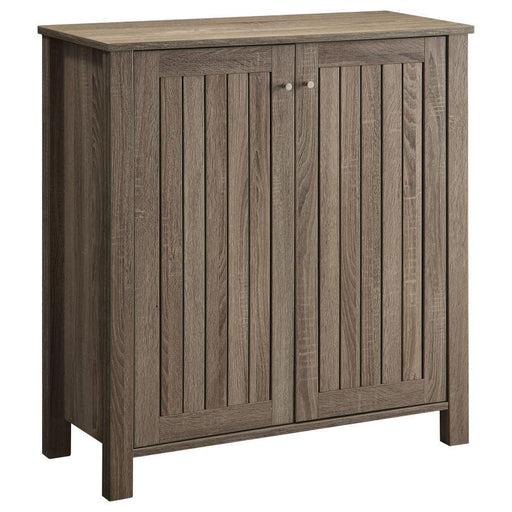 Marisa - 4-Shelf Engineered Wood Shoe Cabinet - Dark Taupe - JaxCo Furniture