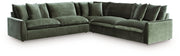 Carriage View - Jade - 3-Piece Sectional - JaxCo Furniture