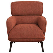 Andrea - Upholstered Crecent Arm Accent Chair - JaxCo Furniture