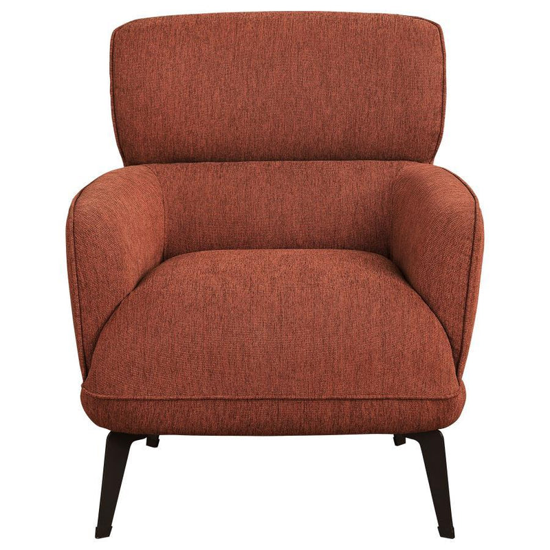 Andrea - Upholstered Crecent Arm Accent Chair - JaxCo Furniture