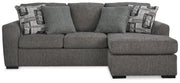 Gardiner - Pewter - Sofa Chaise - JaxCo Furniture