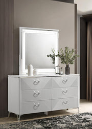 Cassia - 6-Drawer Bedroom Dresser Cabinet - JaxCo Furniture