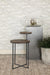 Yael - Round Mango Wood Accent Side Table - Natural And Gunmetal - JaxCo Furniture