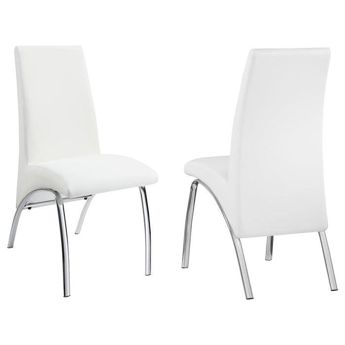 Bishop - Upholstered Dining Side Chair (Set of 2) - White - JaxCo Furniture