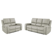 Brickston - Triple Power Reclining Sofa Set - JaxCo Furniture