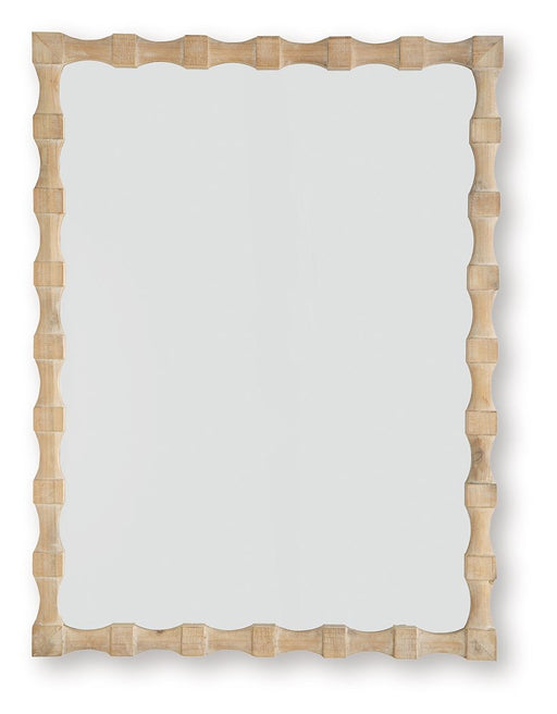 Acelmore - Light Brown - Accent Mirror - JaxCo Furniture