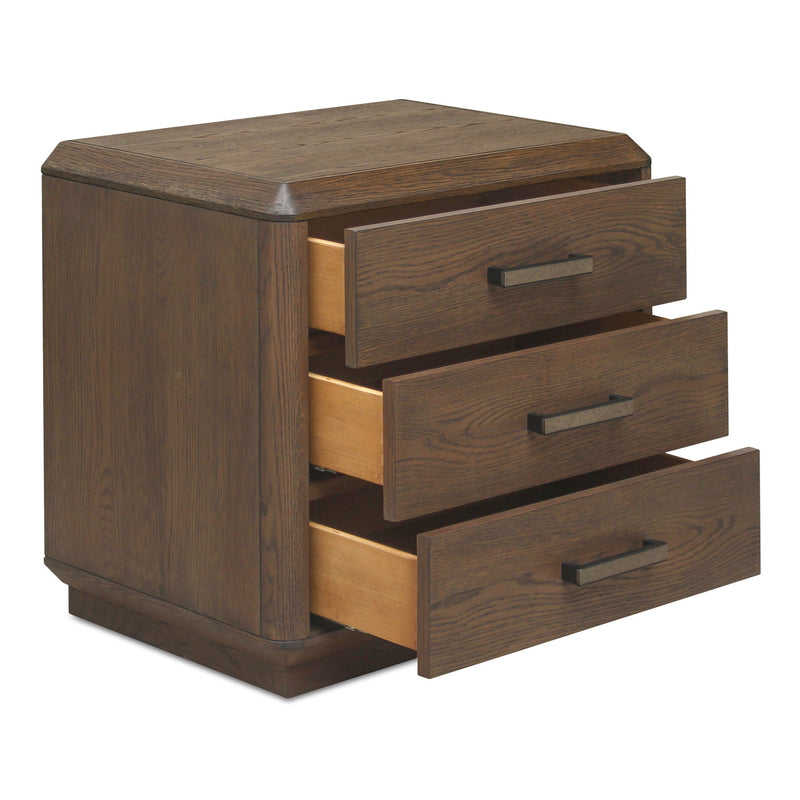 Caleb - Accent Nightstand - Dark Brown - JaxCo Furniture