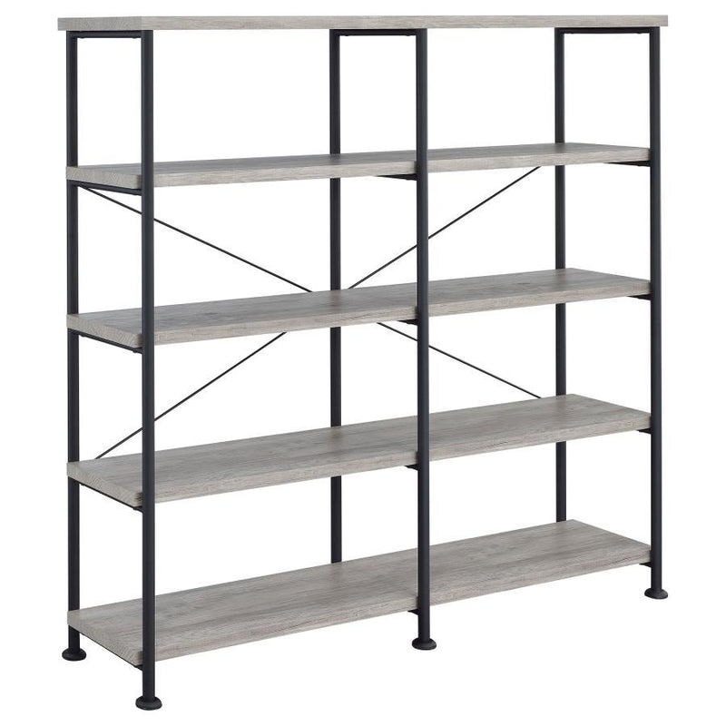 Analiese - 4-Shelf Double Bookshelf - JaxCo Furniture