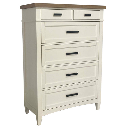 Americana Modern Bedroom - 6 Drawer Chest - Cotton - JaxCo Furniture