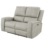 Brickston - Triple Power Reclining Loveseat - JaxCo Furniture