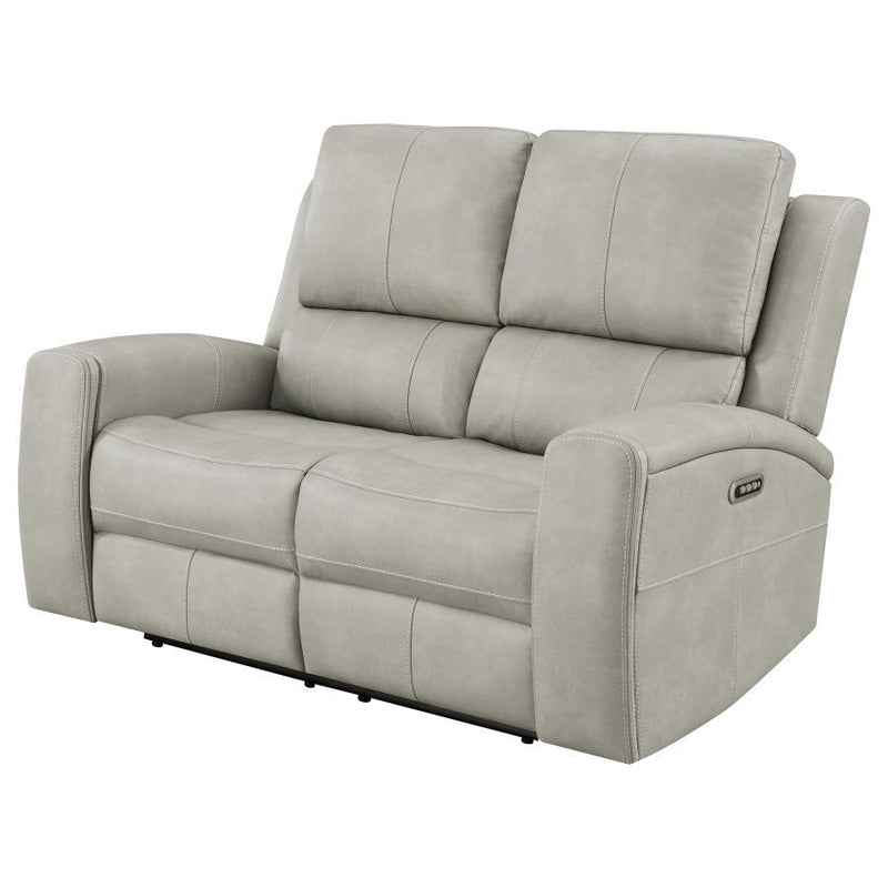 Brickston - Triple Power Reclining Loveseat - JaxCo Furniture