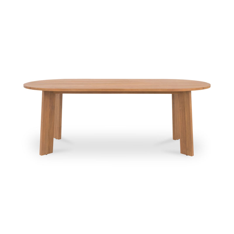 Delta - Oval Outdoor Dining Table - Natural - JaxCo Furniture