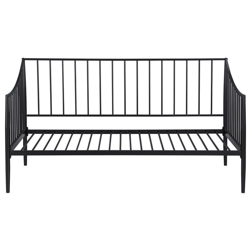 Newbury - Metal Twin Daybed Bed Frame - Matte Black - JaxCo Furniture
