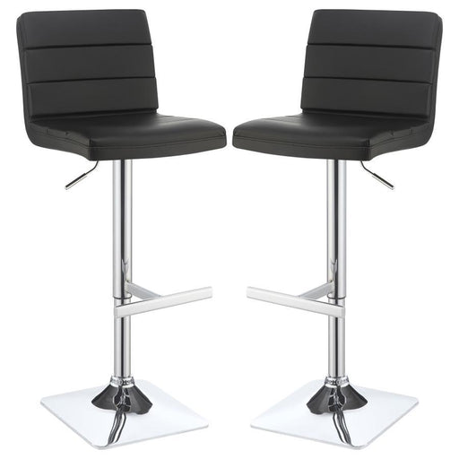 Bianca - Square Upholstered Adjustable Bar Stools (Set of 2) - JaxCo Furniture