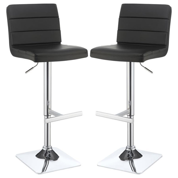 Bianca - Square Upholstered Adjustable Bar Stools (Set of 2) - JaxCo Furniture