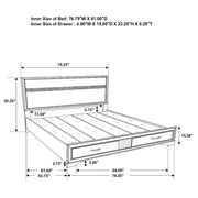 Miranda - Storage Wood Panel Bed - JaxCo Furniture