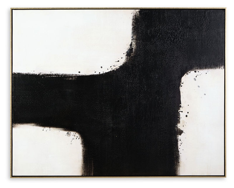 Reighlea - Black / White - Wall Art - JaxCo Furniture