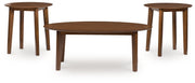 Gordonay - Brown - Occasional Table Set (Set of 3) - JaxCo Furniture