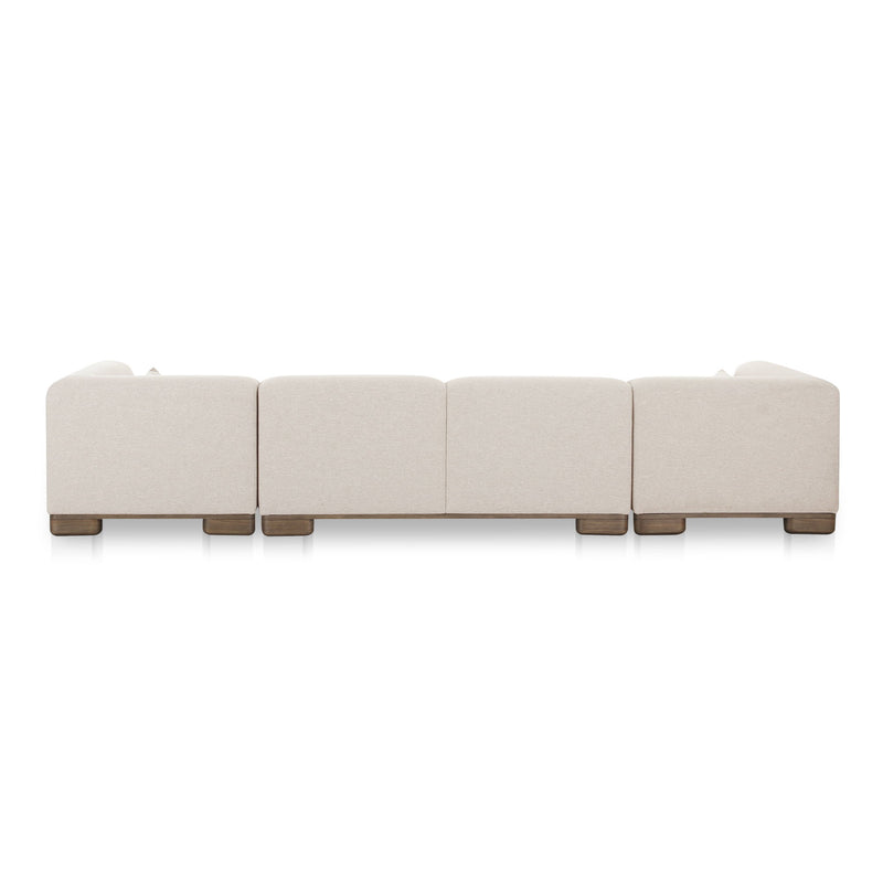 June - U Shaped Modular Sectional - Oatmeal - JaxCo Furniture